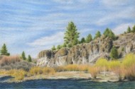 Truckee River by Yelena Shabrova