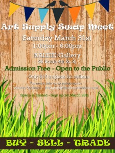 Buy! Sell! Trade! Art Supply Swap Meet!